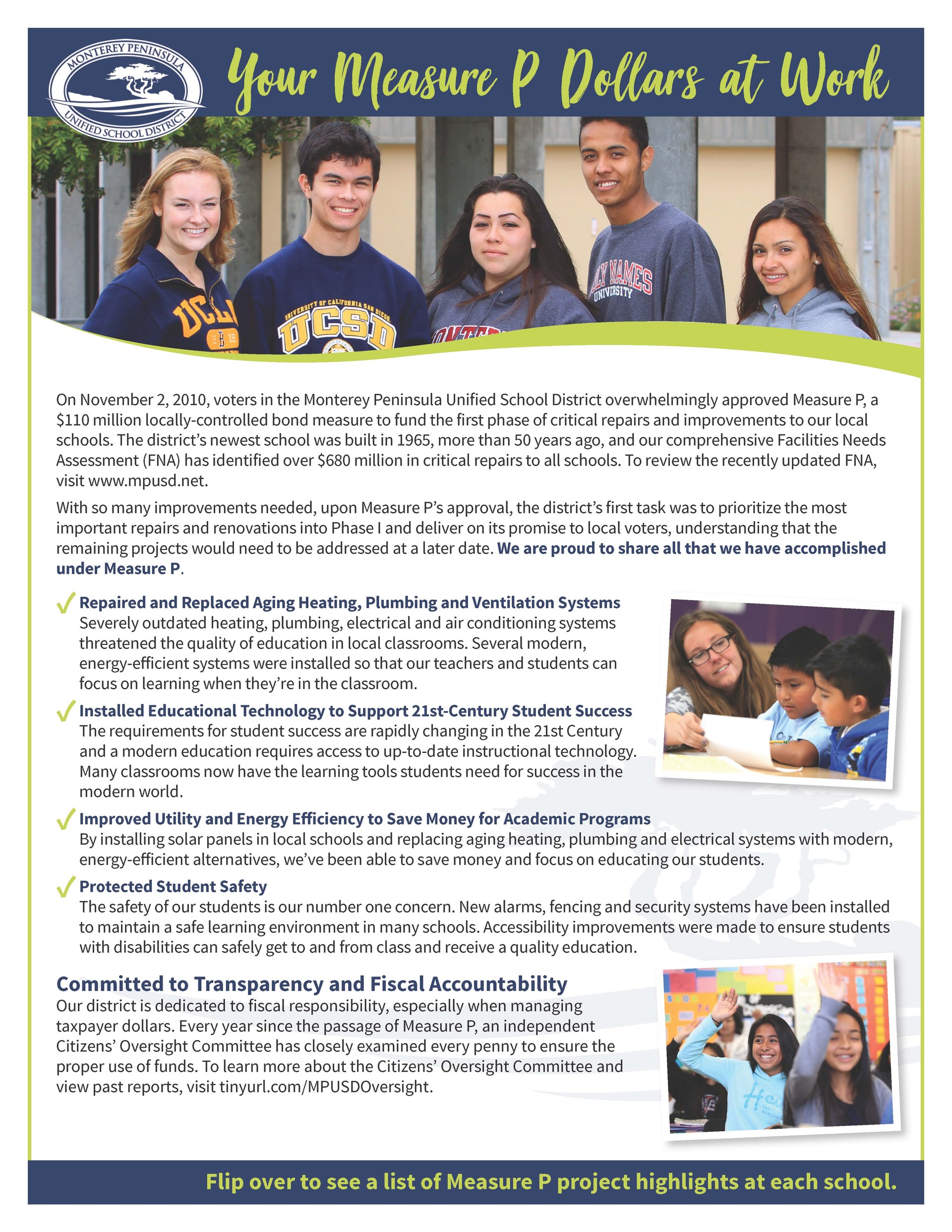 MPUSD campus improvement image from Measure bond materials